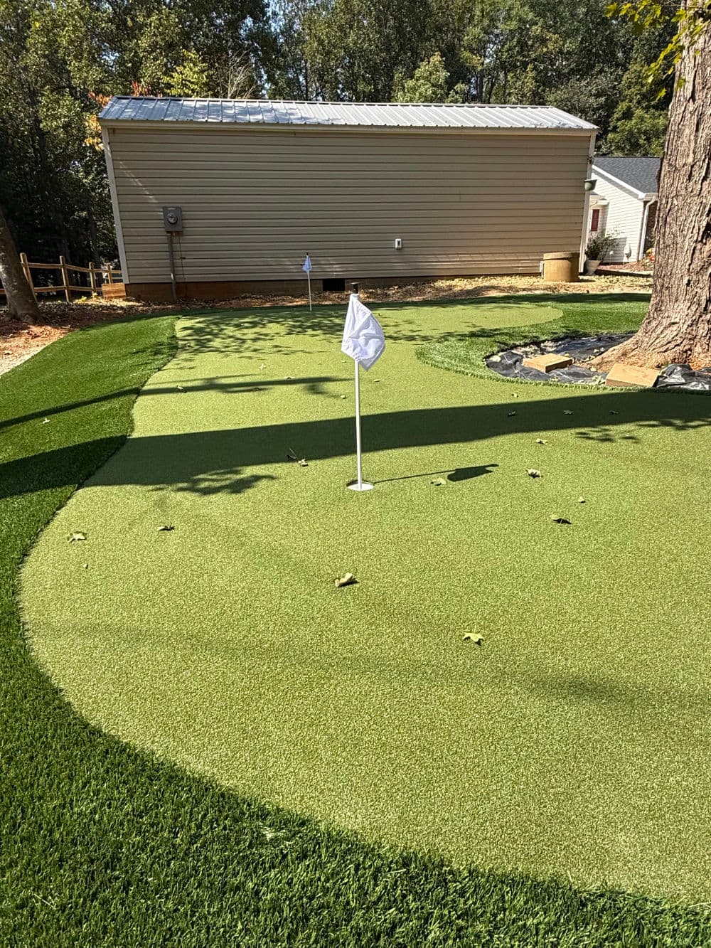Gallery photos for Backyard Putting Green Built in McLeansville NC: Image #1